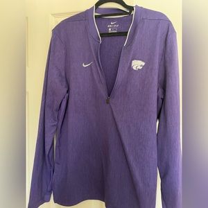 Kansas state Nike fleece quarter zip, Men’s medium